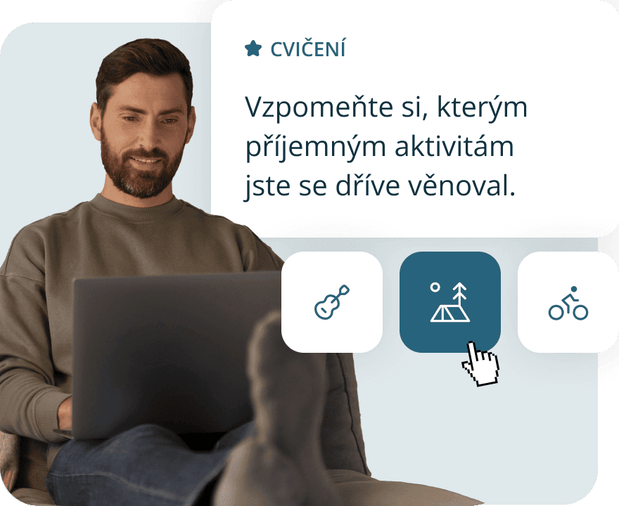 Muž s počítačem