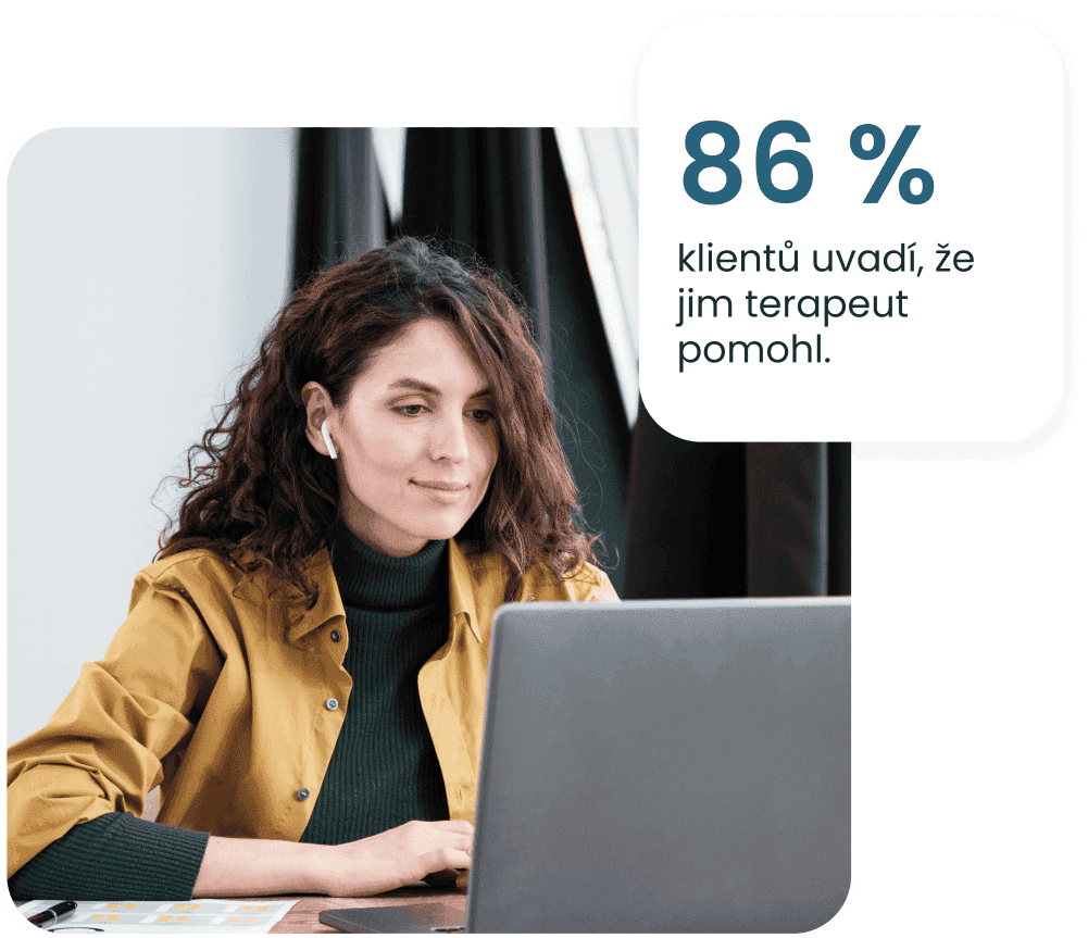 Terapeut pomohl klientům v soukromí a pohodlí domova